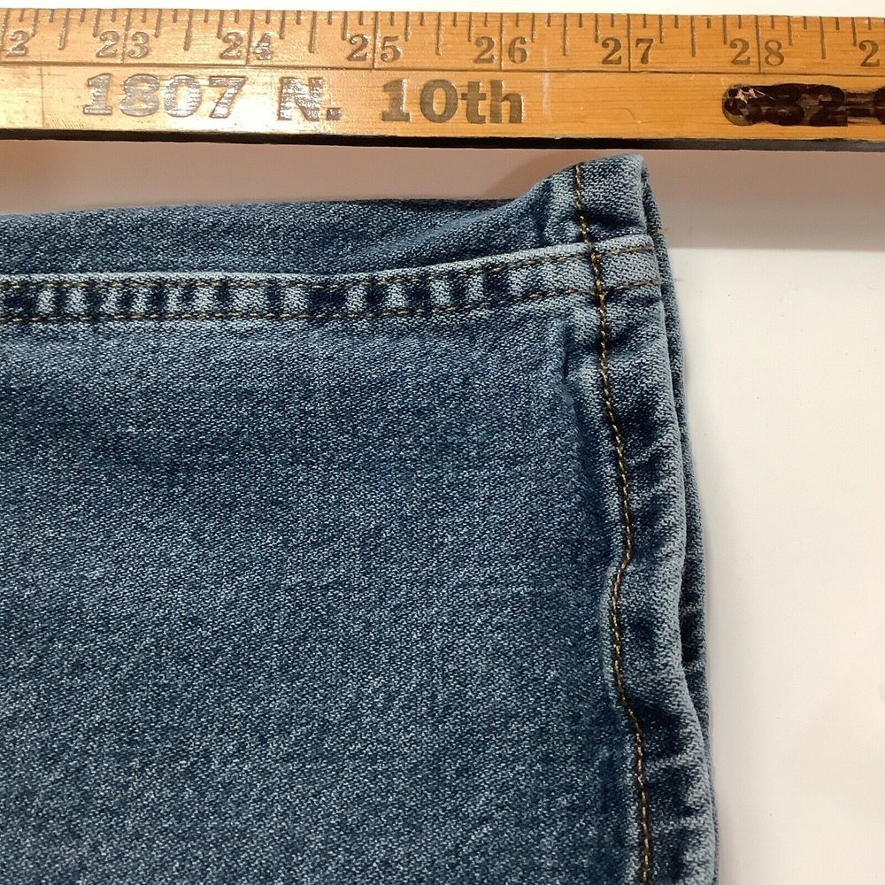 WRANGLER Boys Youth Size 16 Husky Classic Boot Adjustable Waist Blue Jeans - Picture 5 of 10